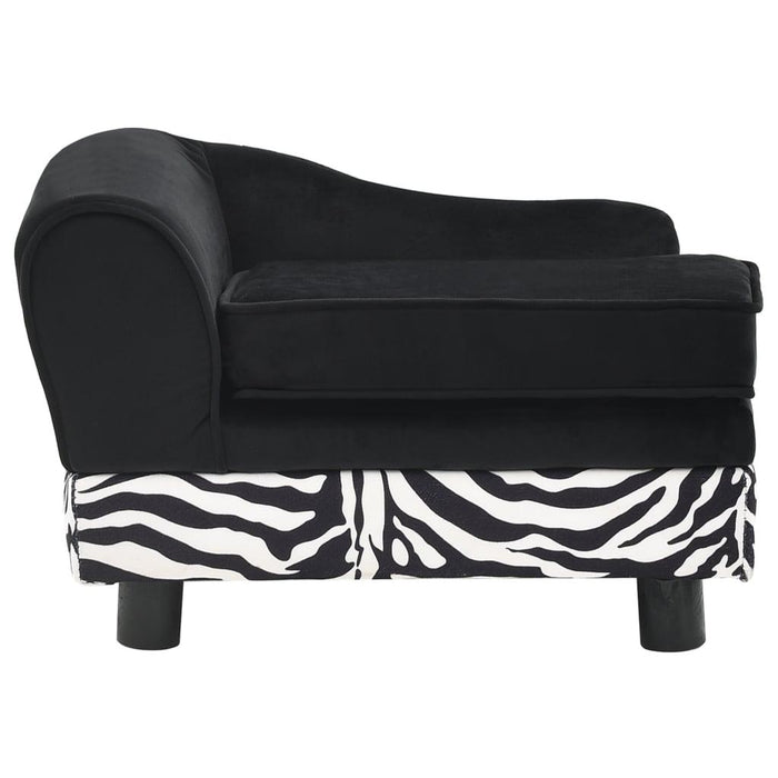 Divano per cani 57 cm in peluche con contenitore nero 02_0000194