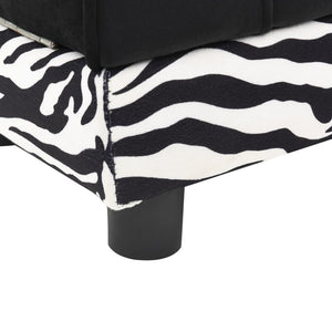 Divano per cani 57 cm in peluche con contenitore nero 02_0000194