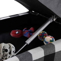 vidaXL Divano per Cani Grigio 57x34x36 cm in Peluche