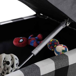 vidaXL Divano per Cani Grigio 57x34x36 cm in Peluche