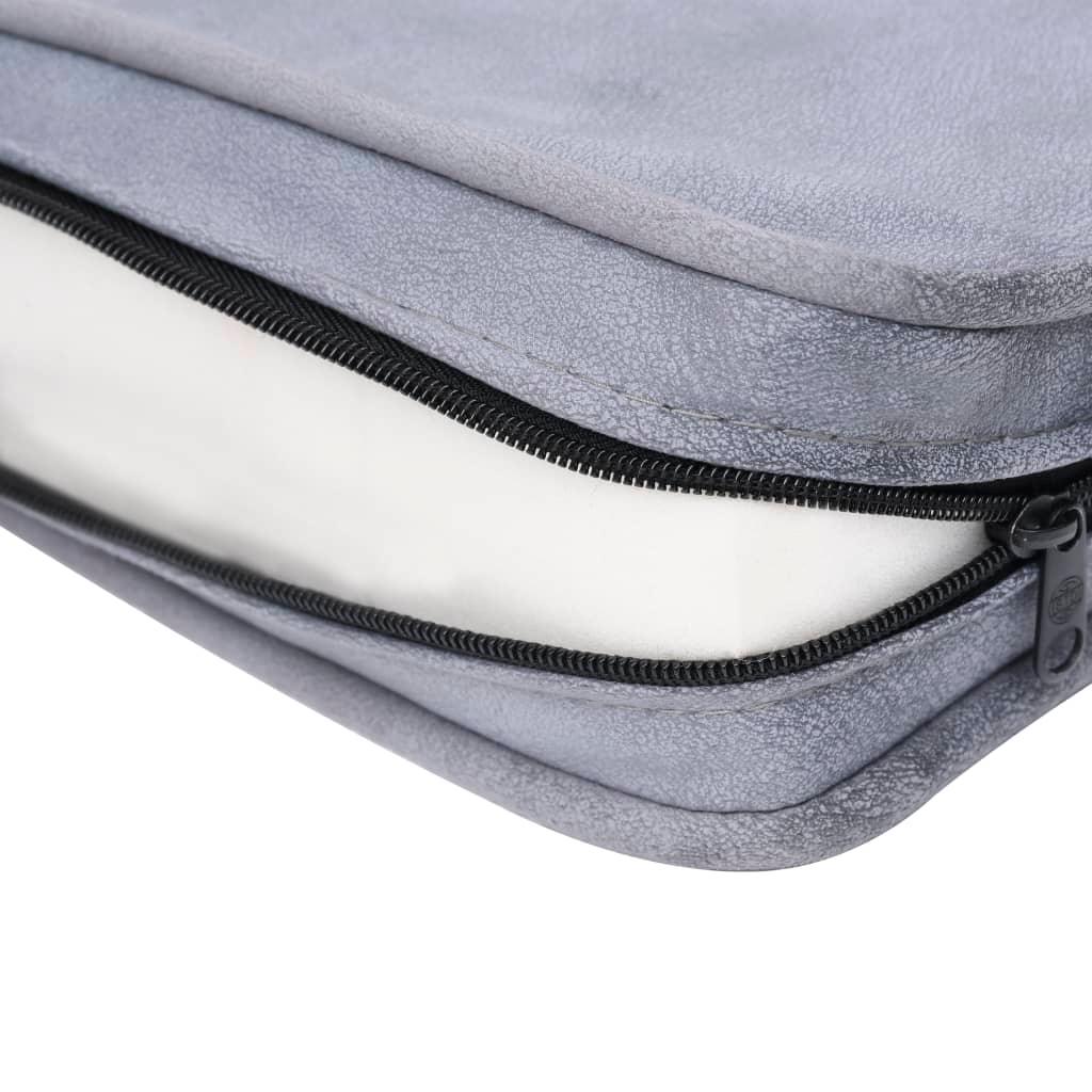 Divano per cani 57 cm peluche grigio 02_0000143