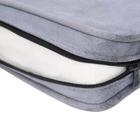 Divano per cani 57 cm peluche grigio 02_0000143