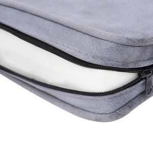 Divano per cani 57 cm peluche grigio 02_0000143