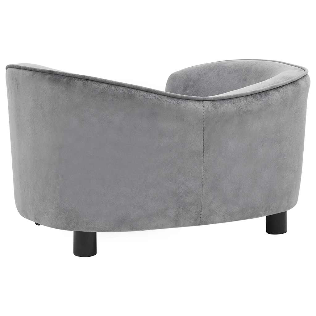 Divano per Cani Grigio 69x49x40 cm in Peluche 170941