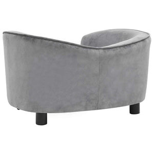 Divano per Cani Grigio 69x49x40 cm in Peluche 170941