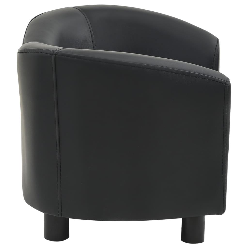 Divano per cani nero 67 cm sintetico nero 02_0000199