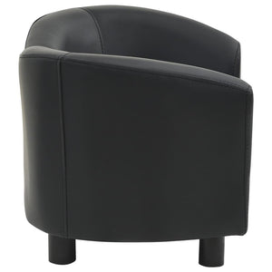 Divano per cani nero 67 cm sintetico nero 02_0000199