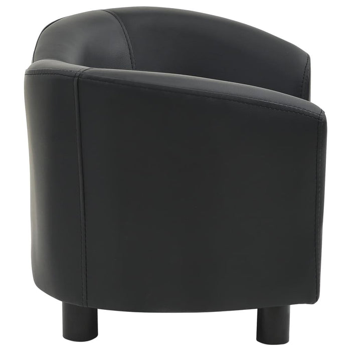 Divano per cani nero 67 cm sintetico nero 02_0000199