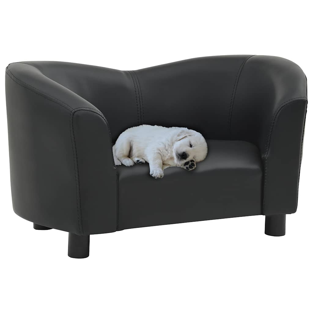 Divano per Cani Nero 67x41x39 cm in Similpelle cod mxl 50773