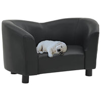 Divano per Cani Nero 67x41x39 cm in Similpelle cod mxl 50773