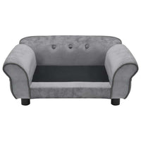 Divano per Cani Grigio 72x45x30 cm in Peluche 170951