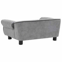 Divano per Cani Grigio 72x45x30 cm in Peluche cod mxl 53385