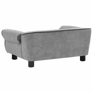 Divano per Cani Grigio 72x45x30 cm in Peluche 170951