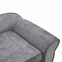 Divano per Cani Grigio 72x45x30 cm in Peluche 170951