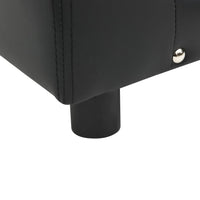 Divano per Cani Nero 81x43x31 cm in Peluche e Similpelle 170954