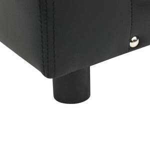 Divano per Cani Nero 81x43x31 cm in Peluche e Similpelle 170954