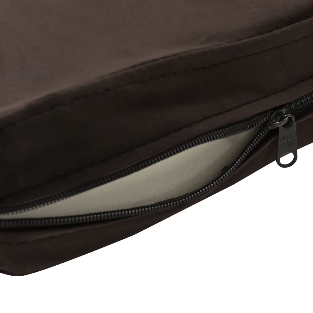 Divano per Cani Marrone 81x43x31 cm in Peluche e Similpelle 170955