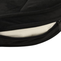 Divano per cani 48 cm in peluche e sintetico nero 02_0000193