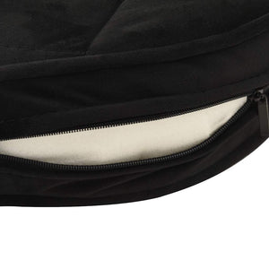 Divano per Cani Nero 48x48x32 cm in Peluche e Similpelle 170957