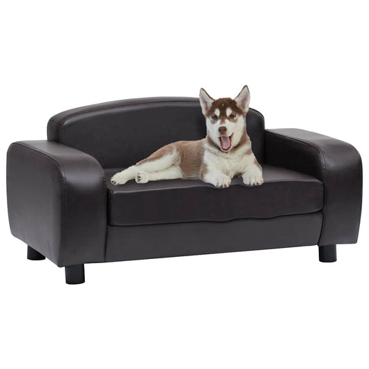 Divano per Cani Marrone 80x50x40 cm in Similpelle cod mxl 46370