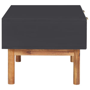 Tavolino da CaffÃ¨ 90x50x40 cm in Legno Massello di Acacia e MDF cod mxl 18806