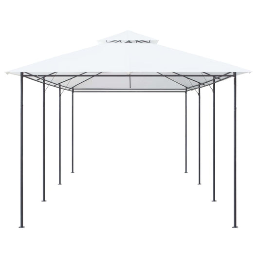 Gazebo 600x298x270 cm Bianco 180g/mÂ²