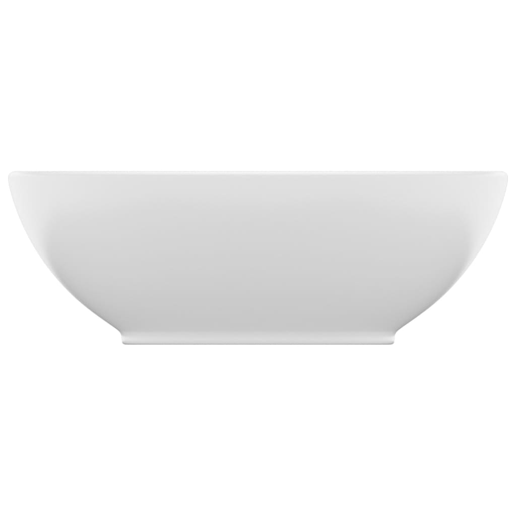 Lavabo Luxury ovale 40 x 33 cm in ceramica bianco opaco 02_0002663