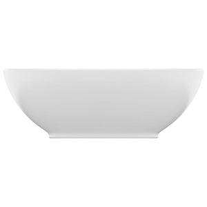 Lavabo Luxury ovale 40 x 33 cm in ceramica bianco opaco 02_0002663