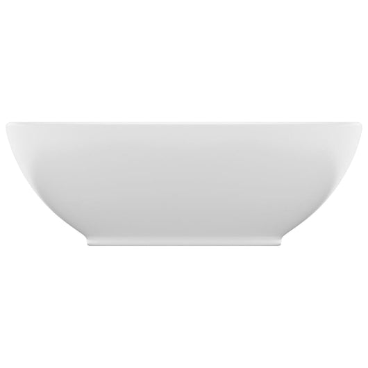 Lavabo Luxury ovale 40 x 33 cm in ceramica bianco opaco 02_0002663
