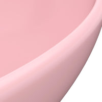 Lavabo da bagno ovale di lusso lavabo 40x33 cm in ceramica rosa opaco 02_0002664