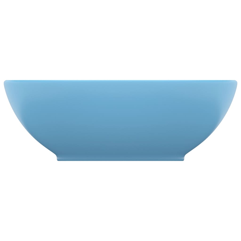 Lavabo Luxury ovale diametro 40 cm in ceramica azzurro opaco 02_0002665