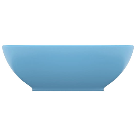 Lavabo Luxury ovale diametro 40 cm in ceramica azzurro opaco 02_0002665