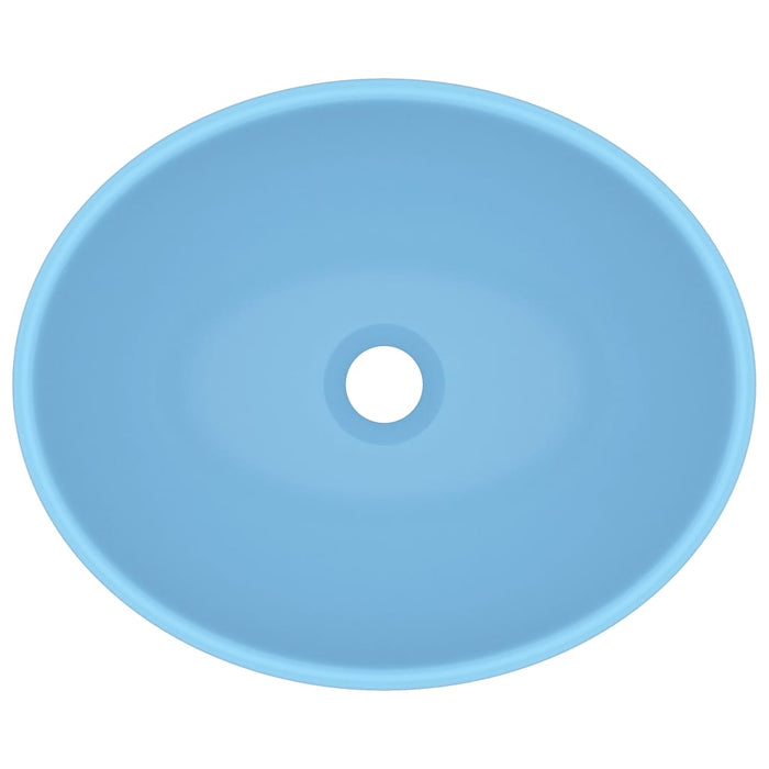 Lavabo Luxury ovale diametro 40 cm in ceramica azzurro opaco 02_0002665