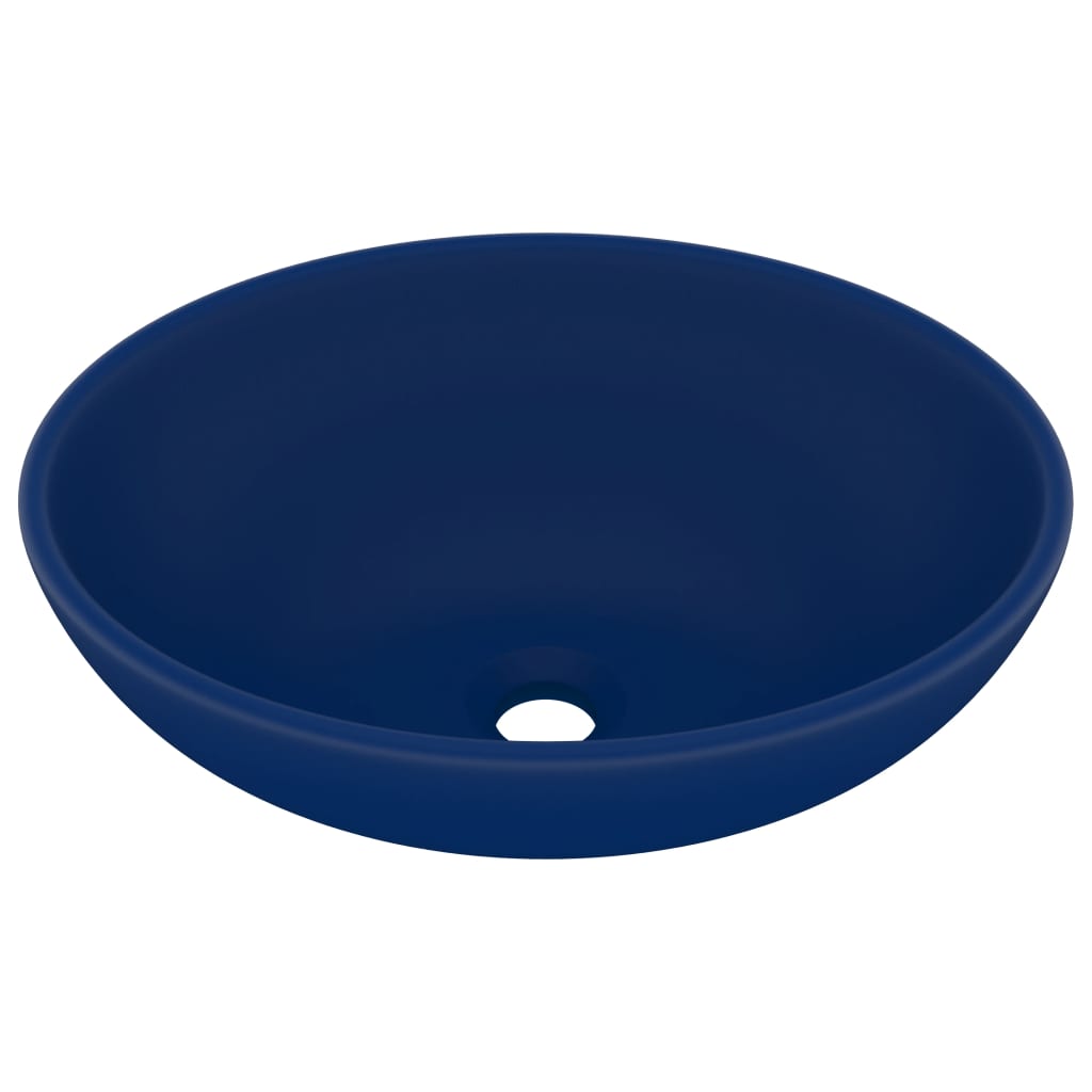 Lavabo di lusso ovale opaco 40x33 cm in ceramica blu scuro 02_0002666