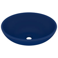 Lavabo di lusso ovale opaco 40x33 cm in ceramica blu scuro 02_0002666