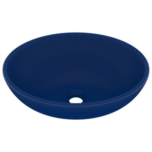 Lavabo di lusso ovale opaco 40x33 cm in ceramica blu scuro 02_0002666