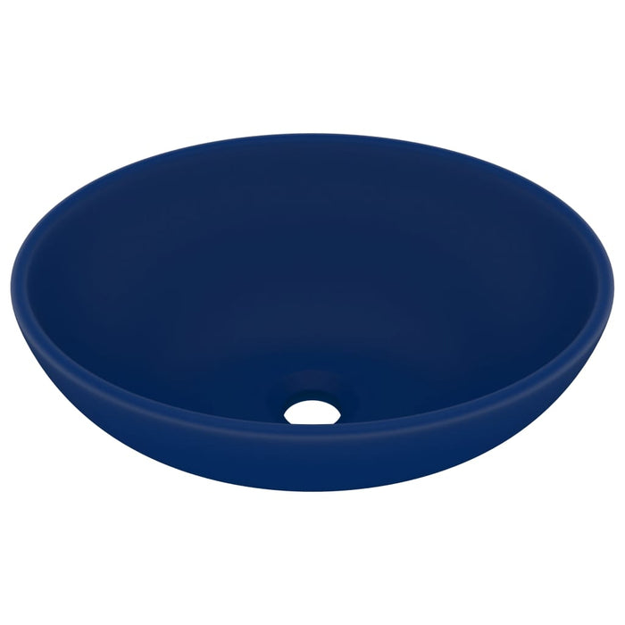 Lavabo di lusso ovale opaco 40x33 cm in ceramica blu scuro 02_0002666