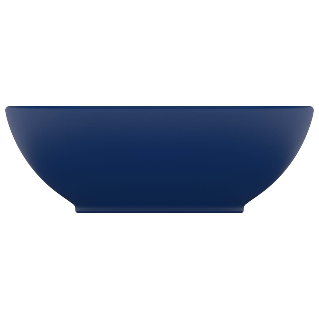 Lavabo di lusso ovale opaco 40x33 cm in ceramica blu scuro 02_0002666