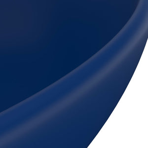 Lavabo di lusso ovale opaco 40x33 cm in ceramica blu scuro 02_0002666