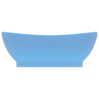 Lavabo ovale con troppopieno opaco 58,5x39 cm Ceramica Azzurro 02_0002676