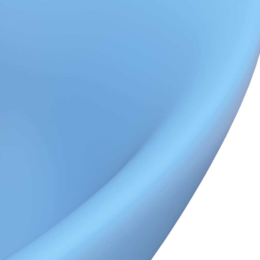 Lavabo ovale con troppopieno opaco 58,5x39 cm Ceramica Azzurro 02_0002676