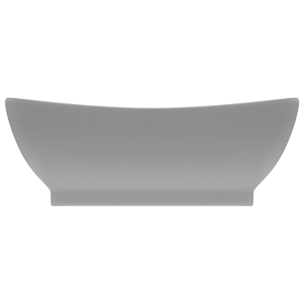 Lavabo con Troppopieno Ovale Turchese Grigio 58,5x39 cm Ceramica 146938