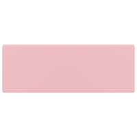 Lavabo-Lavandino-Lavello Troppopieno Quadrato Rosa Opaco 41x41cm Ceramica