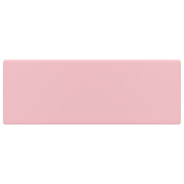 Lavabo-Lavandino-Lavello Troppopieno Quadrato Rosa Opaco 41x41cm Ceramica