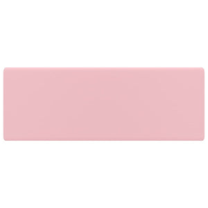 Lavabo Troppopieno Quadrato Rosa Opaco 41x41cm Ceramica