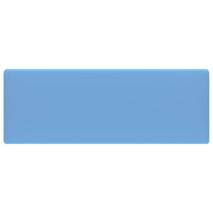 Lavabo Troppopieno Cubico Azzurro Opaco 41x41cm Ceramica 146945