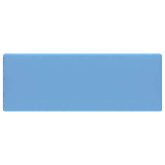 Lavabo Troppopieno Cubico Azzurro Opaco 41x41cm Ceramica 146945