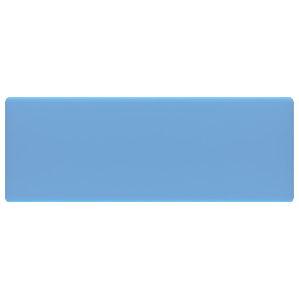 Lavabo-Lavandino-Lavello Troppopieno Cubico Azzurro Opaco 41x41cm Ceramica