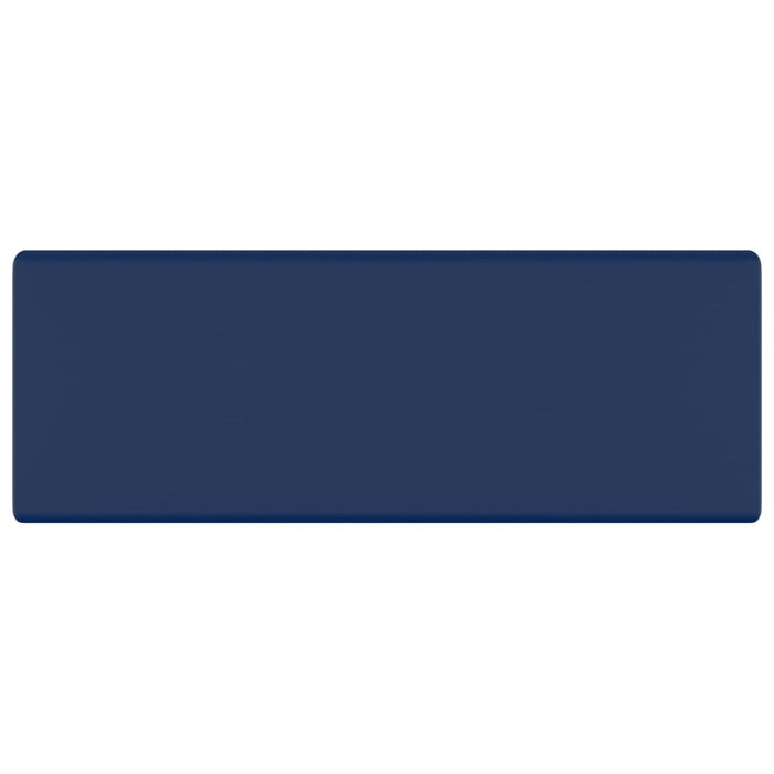 Lavabo-Lavandino-Lavello Troppopieno Quadrato Blu Scuro Opaco 41x41cm Ceramica