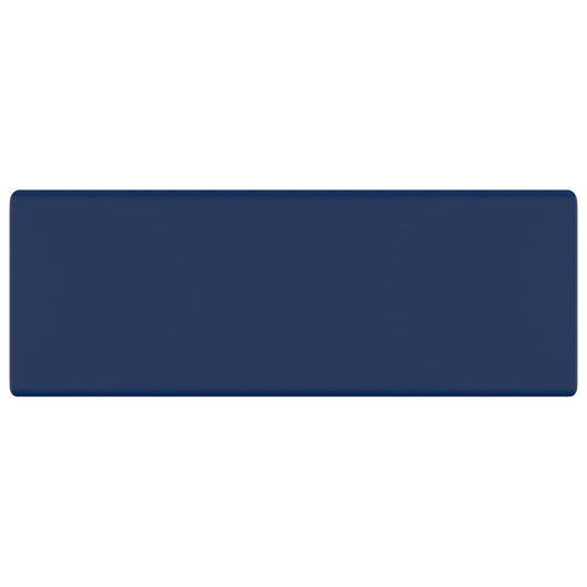 Lavabo quadrato di lusso con troppopieno lavabo da appoggio per wc per bagno stanza cosmetica 41 x 41 cm ceramica blu scuro opaco 02_0002688